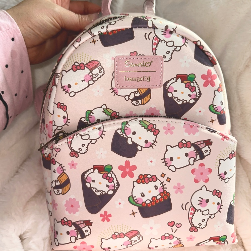 BRAND NEW with tags loungefly Sanrio hello Kitty sushi backpack